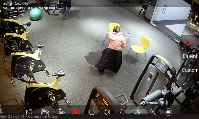 Camera soi hoạt động máy tập cung như theo dõi hoạt động của làm việc tiếp khách hàng của nhân viên phòng tập