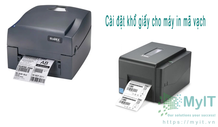 Cài đặt khổ giấy cho máy in mã vạch